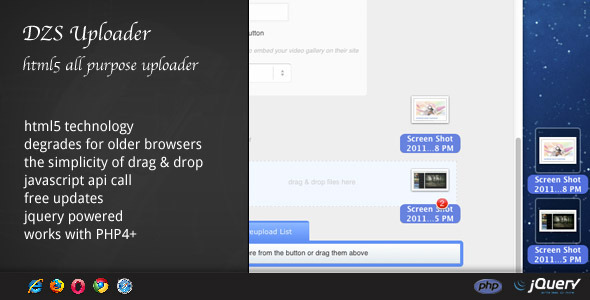 Download DZS Uploader – All purpose html5 uploader Nulled 
