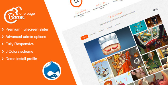 Download Boom – Responsive Onepage Drupal Theme Nulled 