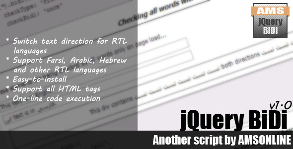 Download jQuery BiDi Direction Changer Nulled 