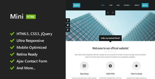 Download Mini – Unique HTML5 Template Nulled 