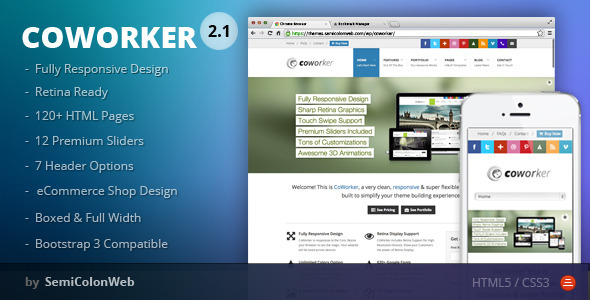 Download CoWorker – Responsive Multipurpose Template Nulled 