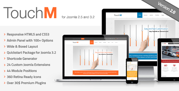 Download TouchM Responsive Multi-purpose Joomla Template Nulled 