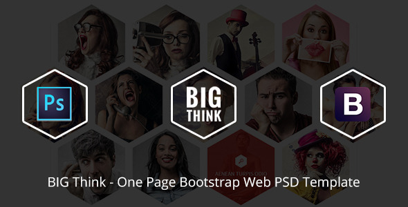 [Download] BIG Think One Page Bootstrap Web PSD Template 