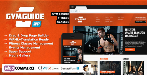 Download Gym Guide – Fitness Sport WordPress Theme Nulled 