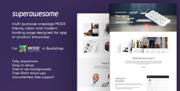 Download Superawesome – Responsive Multi-Purpose MODx Theme Nulled 