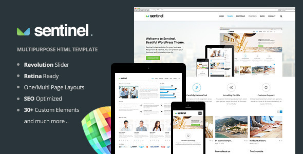 Download Sentinel – Responsive Multi-Purpose Template Nulled 