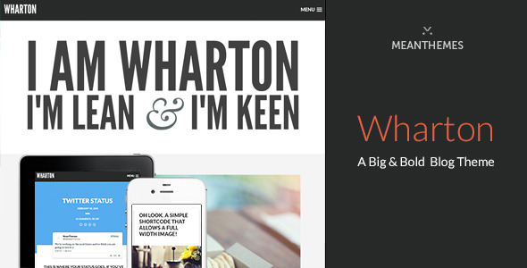 Download Wharton: A Big & Bold WordPress Blog Theme Nulled 