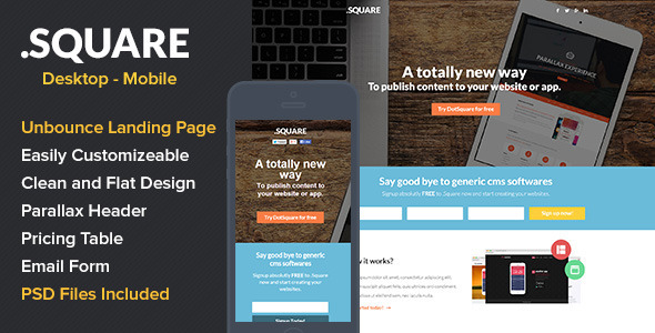 Download DotSquare App Landing Page Nulled 