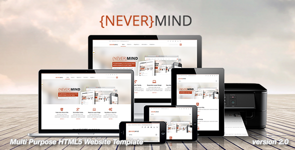 Download Nevermind – All in One HTML5 Website Template Nulled 