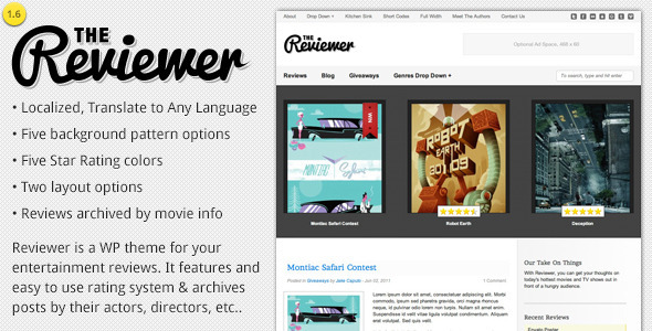 Download Reviewer – WP Theme for Entertainment Reviews Nulled 