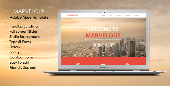 Download Marvelous – Multi-purpose Muse Template Nulled 