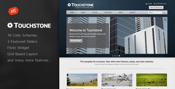 Download Touchstone – Corporate & Portfolio Template Nulled 
