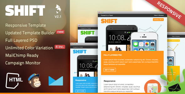 Download Shift Responsive Email Template Nulled 