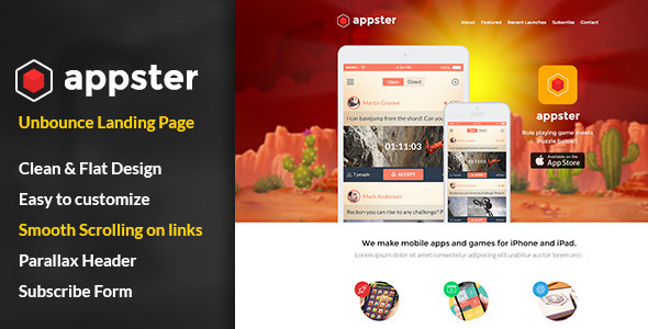 Download Appster Unbounce Landing Page Nulled 