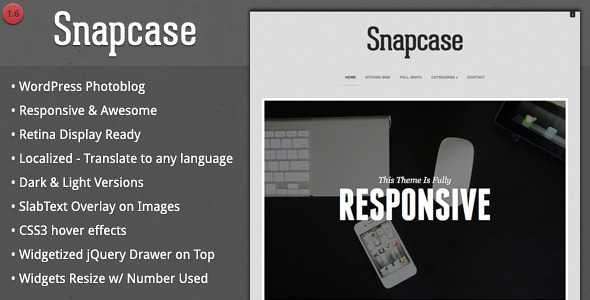 Download Snapcase – Responsive WordPress Photoblog Theme Nulled 