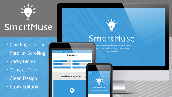 Download SmartMuse – One Page Parallax Muse Template  Nulled 