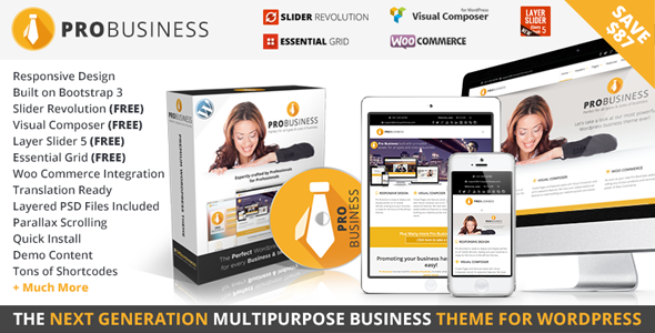 Download PRO Business – Responsive Multi-Purpose Theme Nulled 