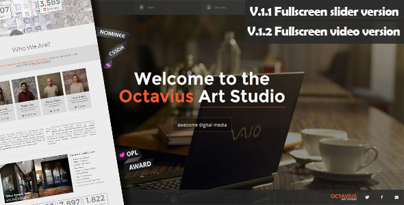 Download Octavius – Responsive One Page Template Nulled 
