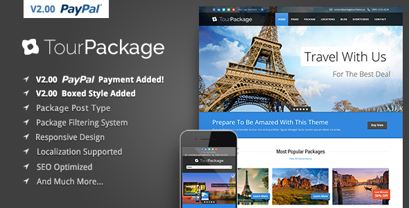 Download Tour Package – WordPress Travel/Tour Theme Nulled 
