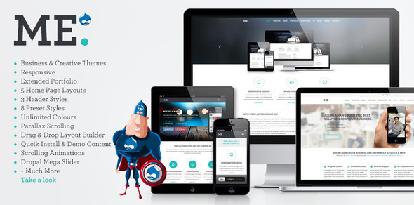 Download ME – MultiPurpose, Creative Drupal Theme Nulled 