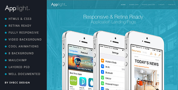 Download AppLight – Responsive One Page Scroll App Theme Nulled 
