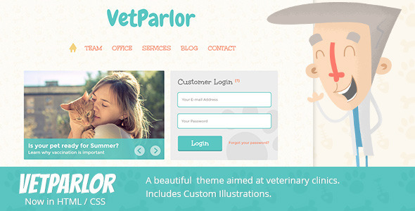[Download] VetParlor – Responsive HTML 