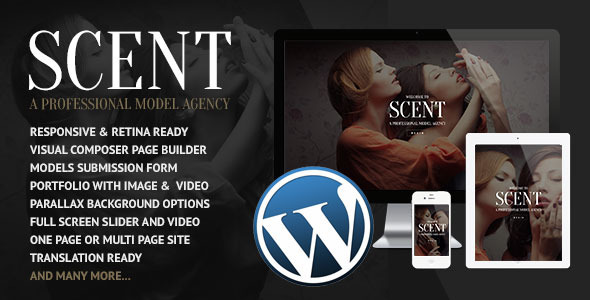 Download Scent – Model Agency WordPress Theme Nulled 