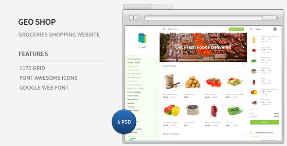 Download Geo Shop – Groceries Shopping Website Nulled 