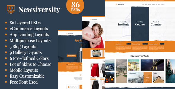 Download Newsiversity – PSD Nulled 