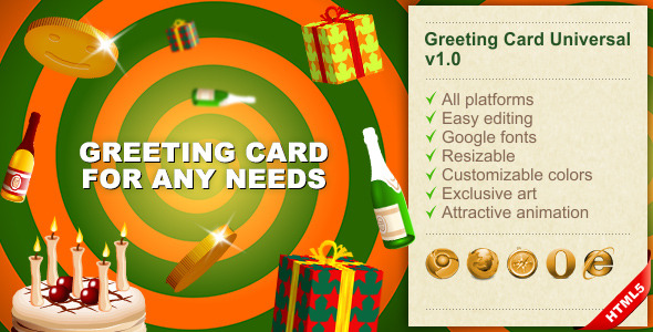 Download HTML5 Greeting Card Universal Nulled 