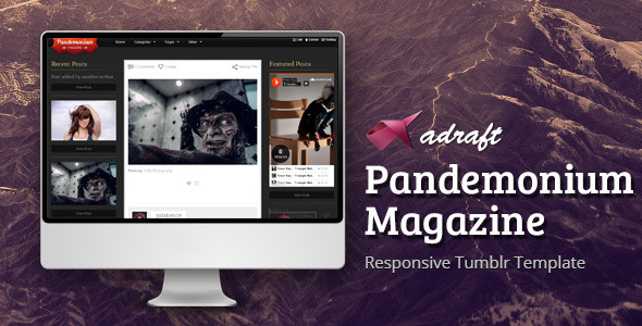 Download Pandemonium Magazine – Responsive Tumblr Theme Nulled 