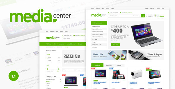 Download Media Center – Electronic eCommerce PSD Template Nulled 