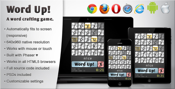 Download Word Up! – HTML5 Word Game Nulled 
