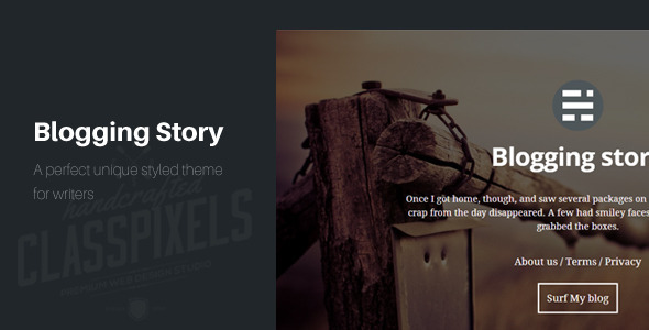 Download Blogging story HTML5 Blog template Nulled 