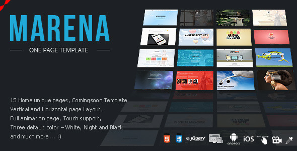 Download Marena – One Page Vertical / Horizontal Template Nulled 