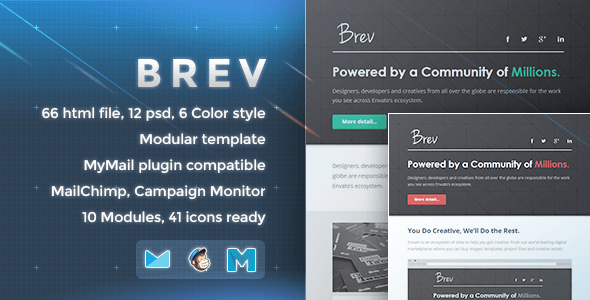 Download Brev – Responsive Email Template Nulled 