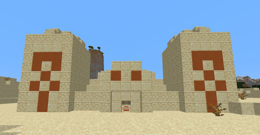 Desert pyramid in Minecraft