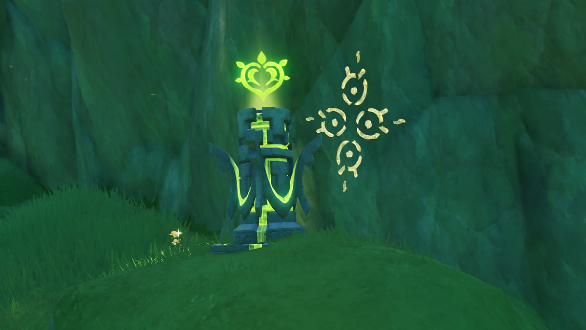 How to solve the Dendro Monument wall symbol puzzle near The Dark ...