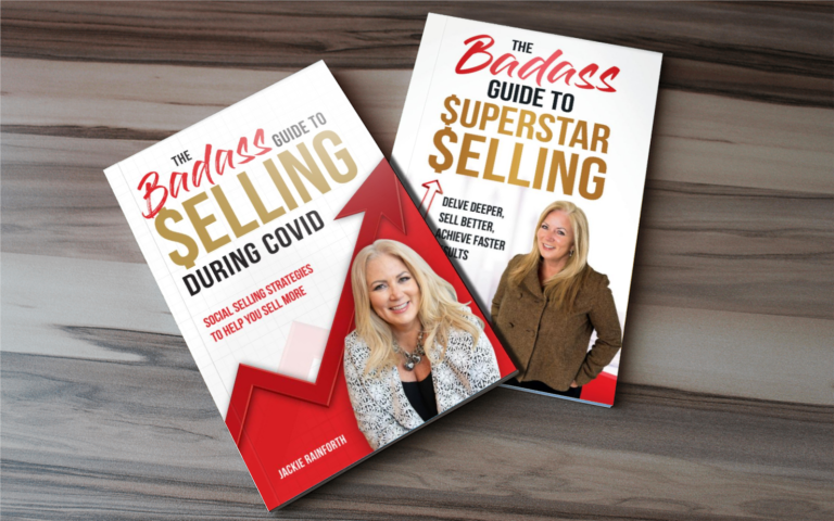 Learn to sell, learn to sell during COVID, books, author, Jackie Rainforth, sales training