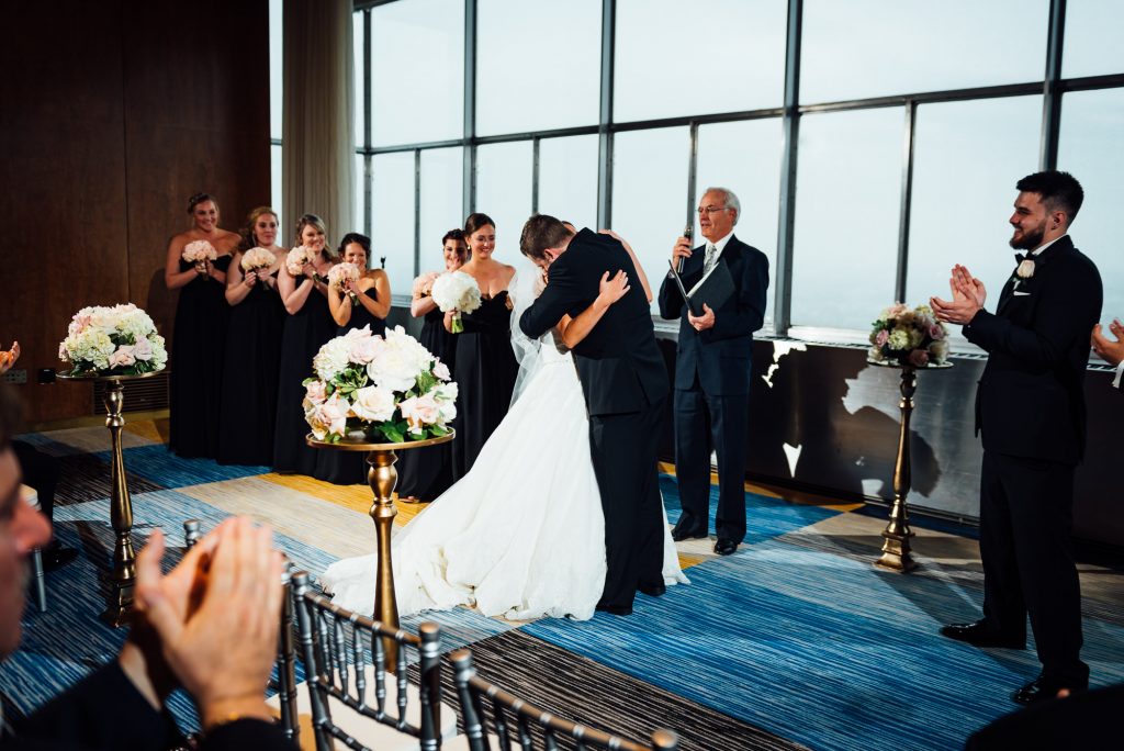 wedding ceremony at the Loews Hotel in Philadelphia