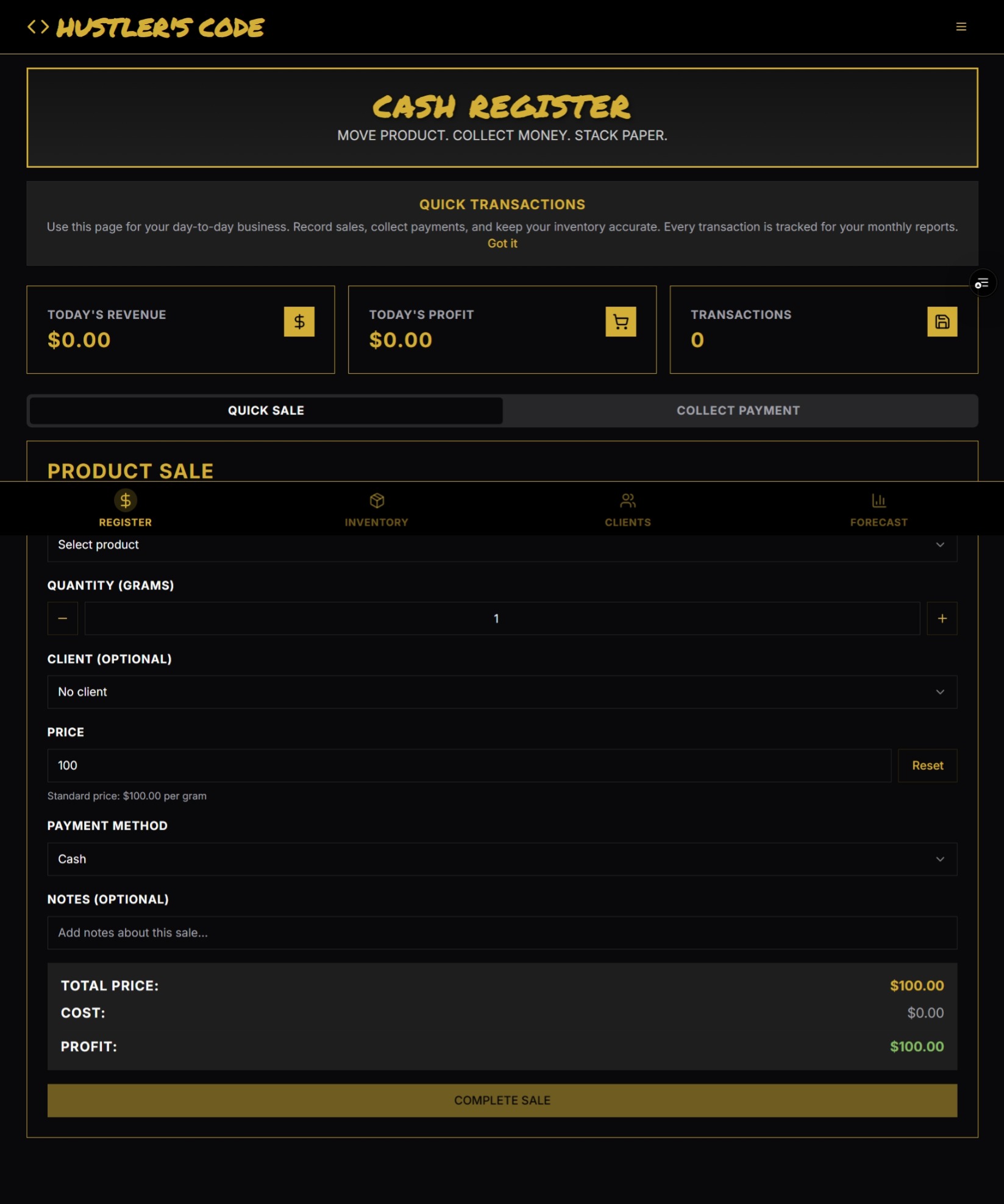 HustlersCode Screenshot