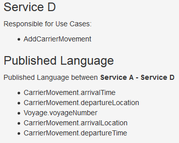 Screenshot Published Language