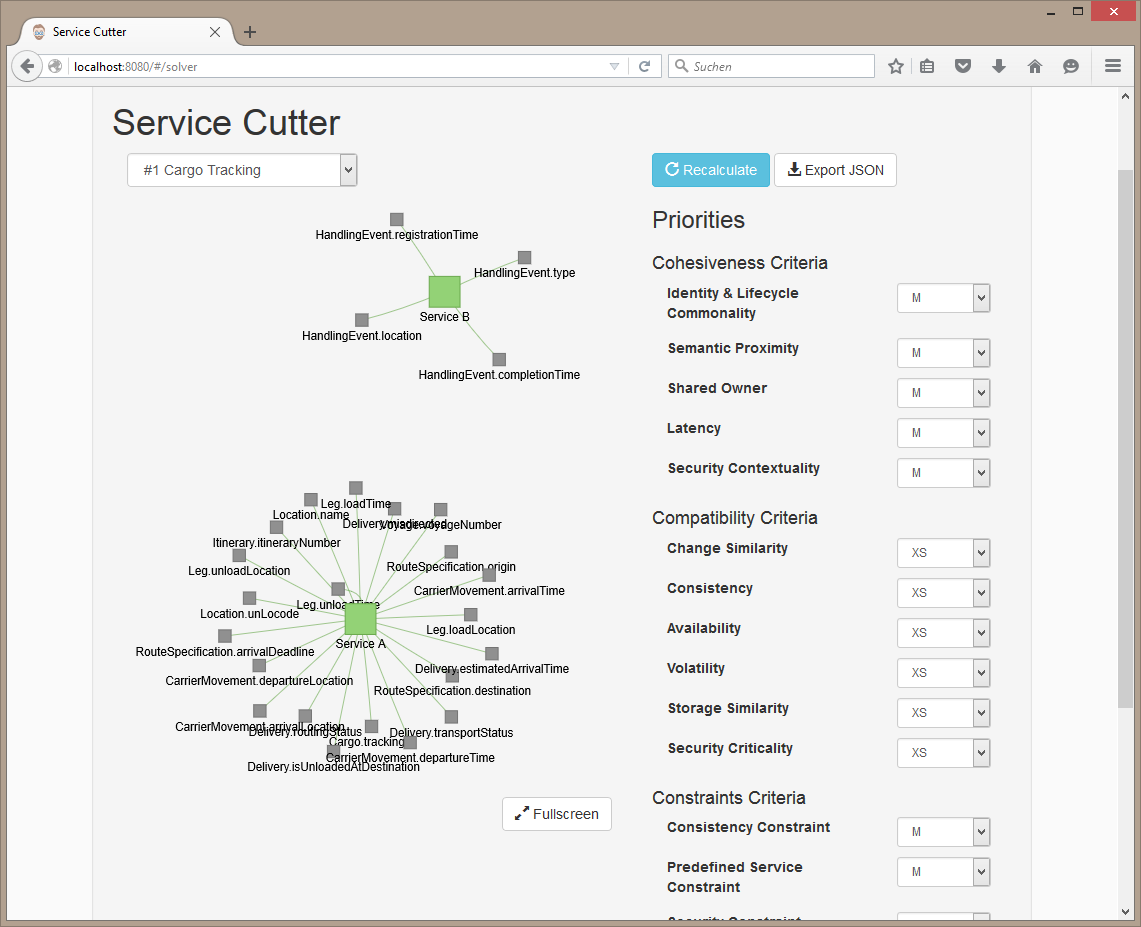 Screenshot Candidate Service Cut