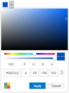 JavaScript ColorPicker Control