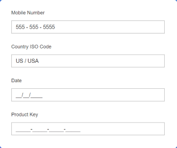 JavaScript MaskedTextBox Control