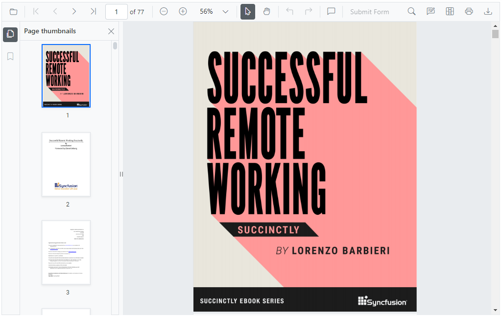 JavaScript PDF Viewer Control