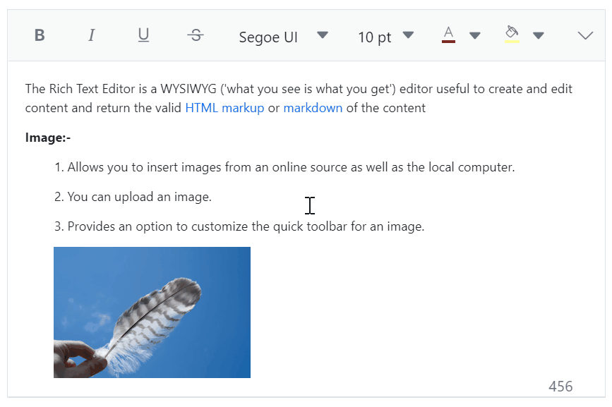 JavaScript RichTextEditor Control