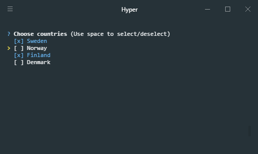 Multi select