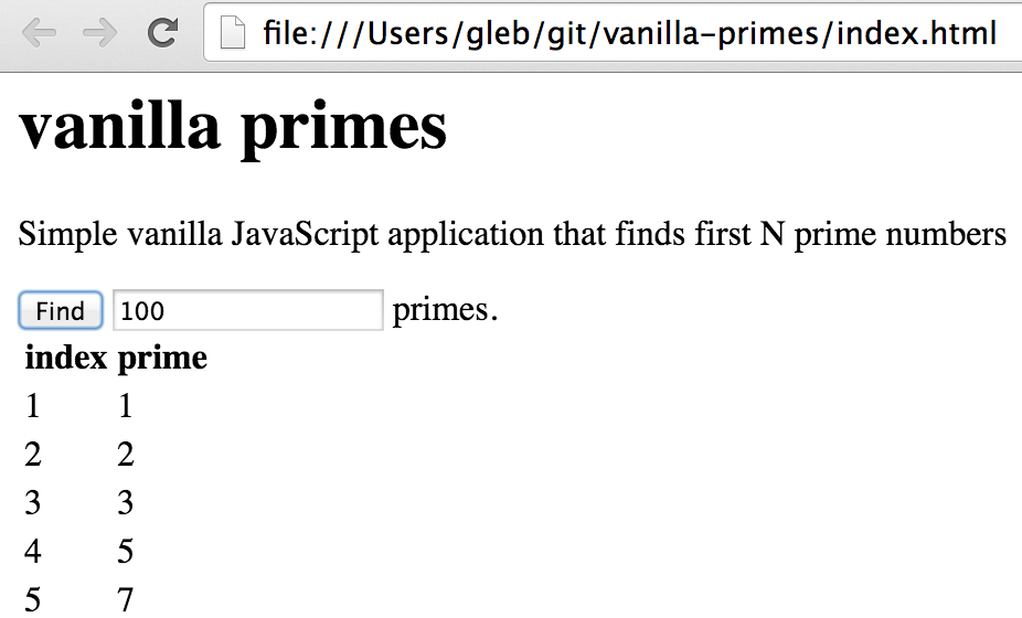 primes screenshot