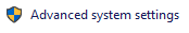advanced system setting
